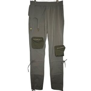 Nineth Closet Essentials Remi Cargo Pants Gray Green Womens Large Tall Girl